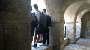 Outside Courtyard at Kever David HaMelech (King David's Tomb)